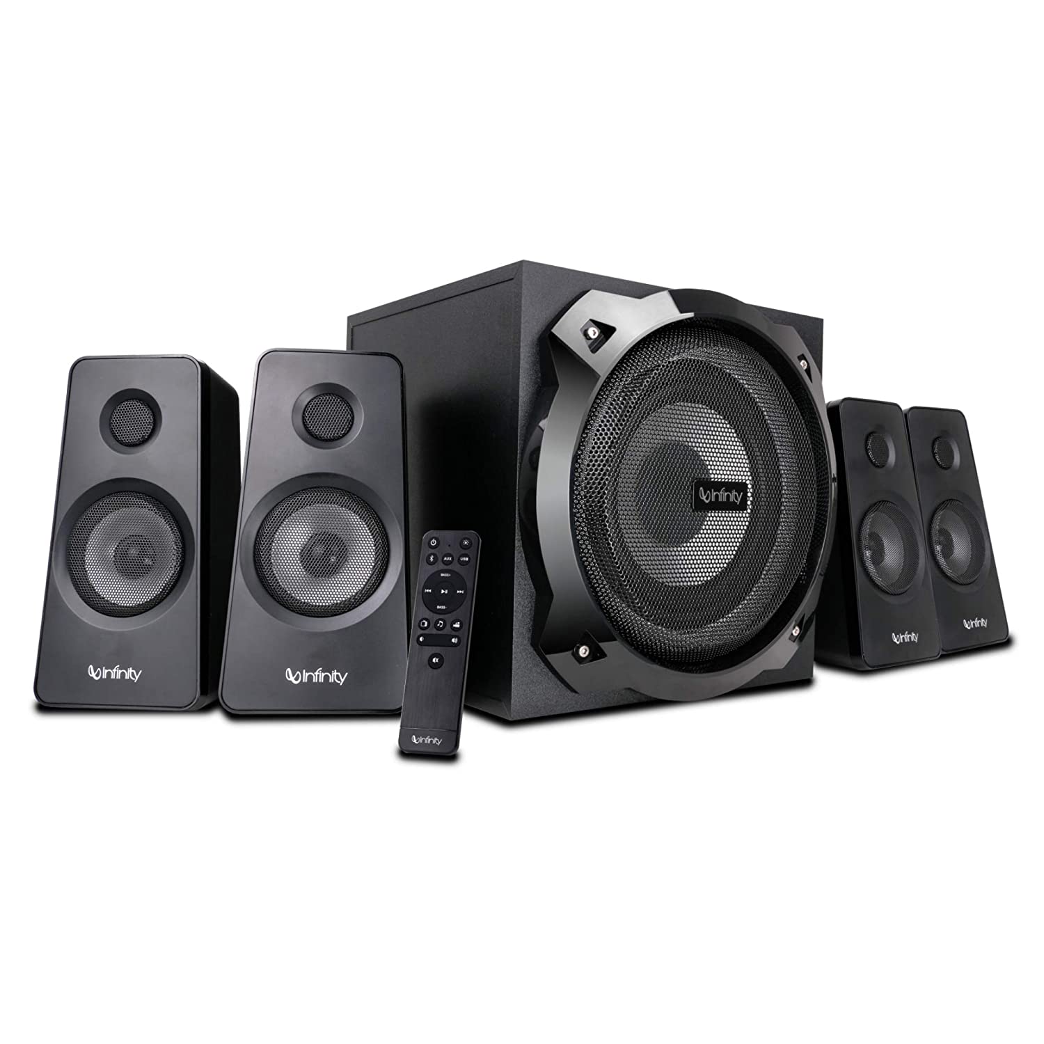 Infinity by Harman Octabass 410 Powerful Deep Bass 4.1 Channel Bluetooth Multimedia Speaker with Remote(Home Theatre)